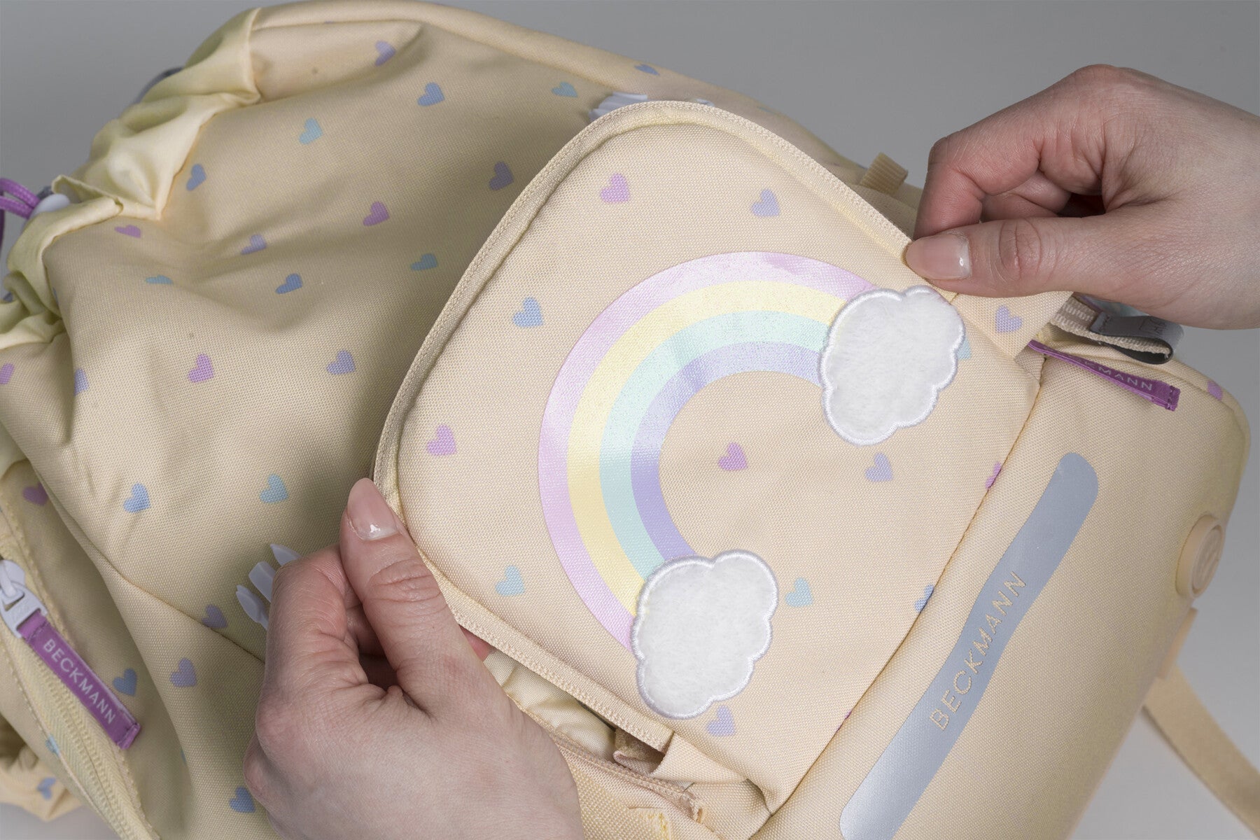 Skolesekk 1.kl Yellow Heart Classic 22L