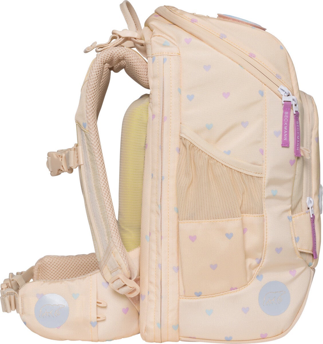 Skolesekk 1.kl Yellow Hearts Active Air FLX