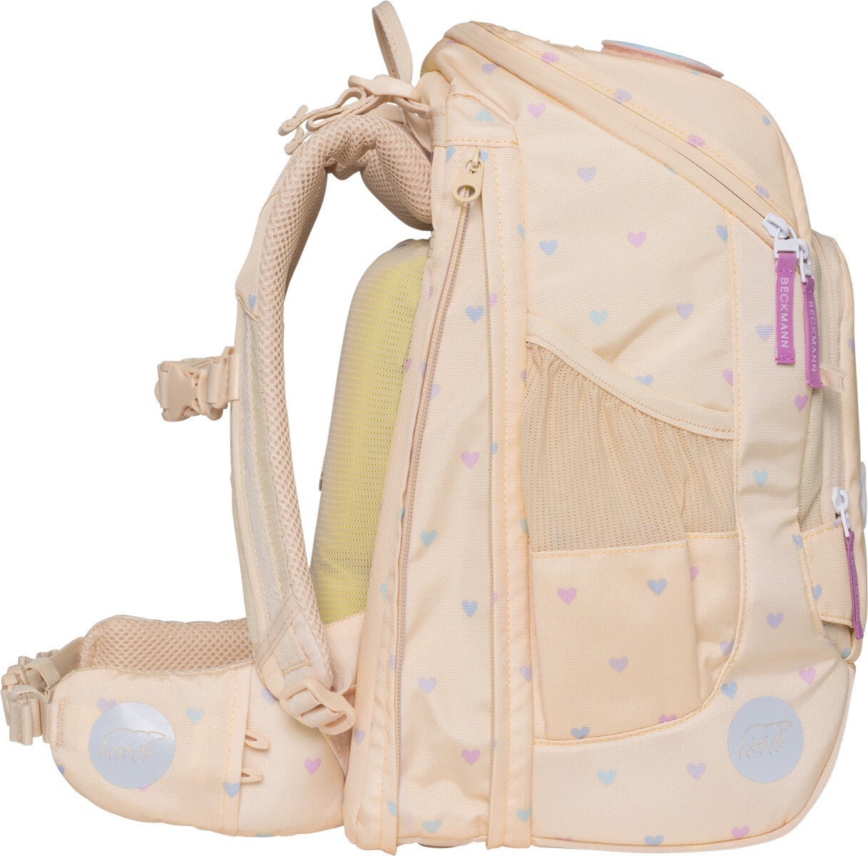 Skolesekk 1.kl Yellow Hearts Active Air FLX