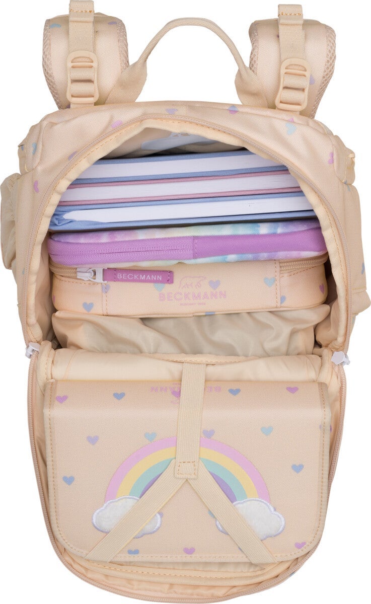Skolesekk 1.kl Yellow Hearts Active Air FLX