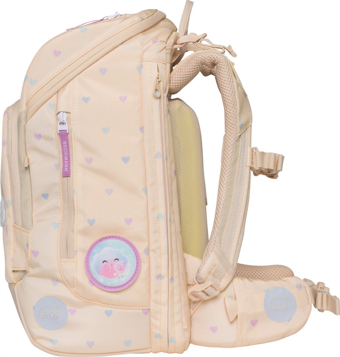 Skolesekk 1.kl Yellow Hearts Active Air FLX