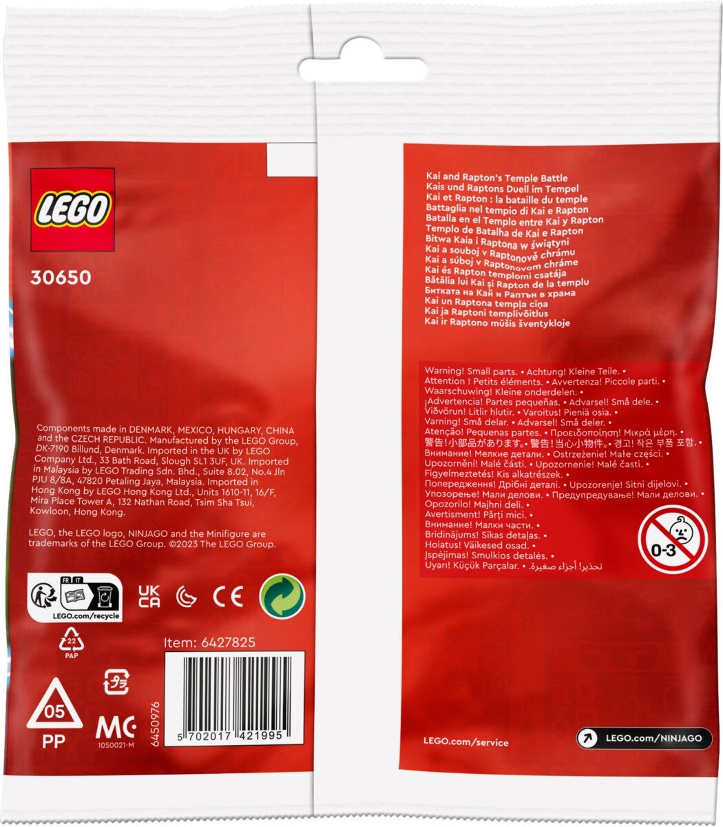 Lego Kai and Rapton's Temple Battle 30650