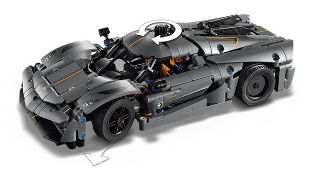 Lego Koenigsegg Jesko Absolut-hyperbil grå 42173