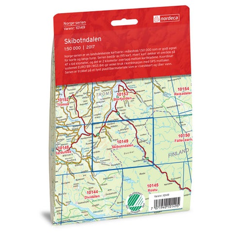 Skibotndalen - Veikart