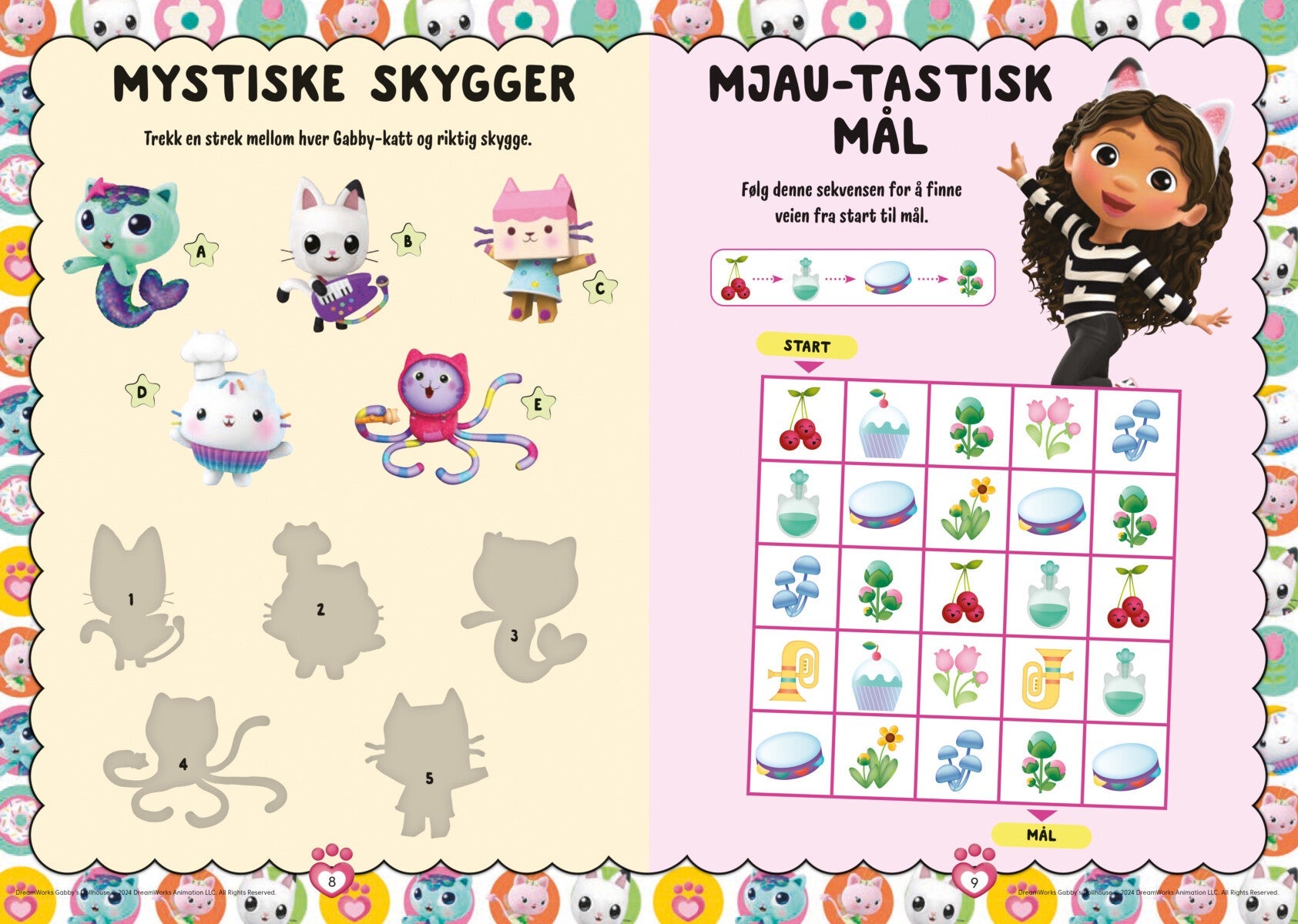 Aktivitetsbok Gabby's Dollhouse m/klistremerker