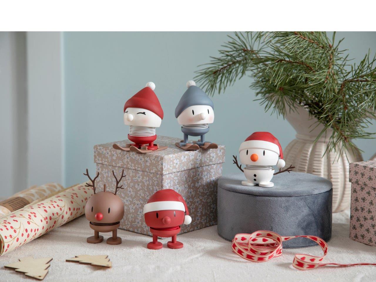 Hoptimist Soft Santa Bumble liten red