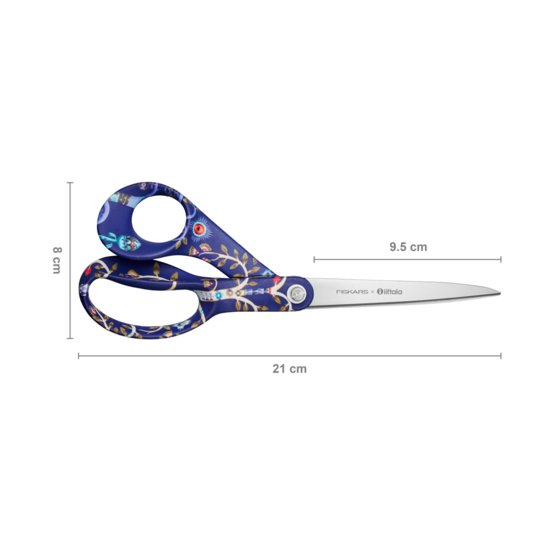Saks universal Fiskars 21 cm Taika blå