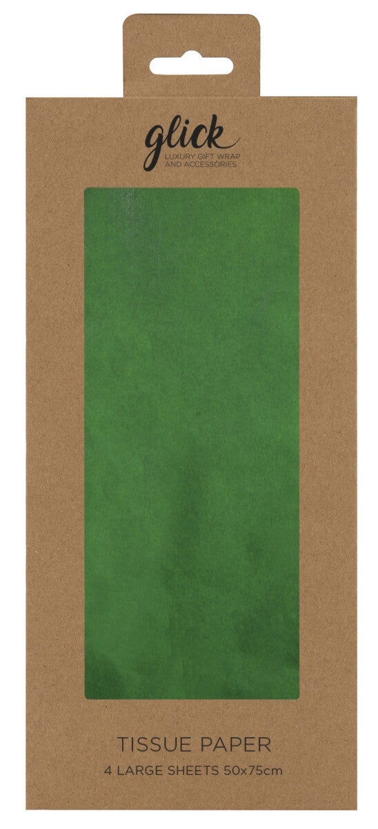 Silkepapir bottle grønn