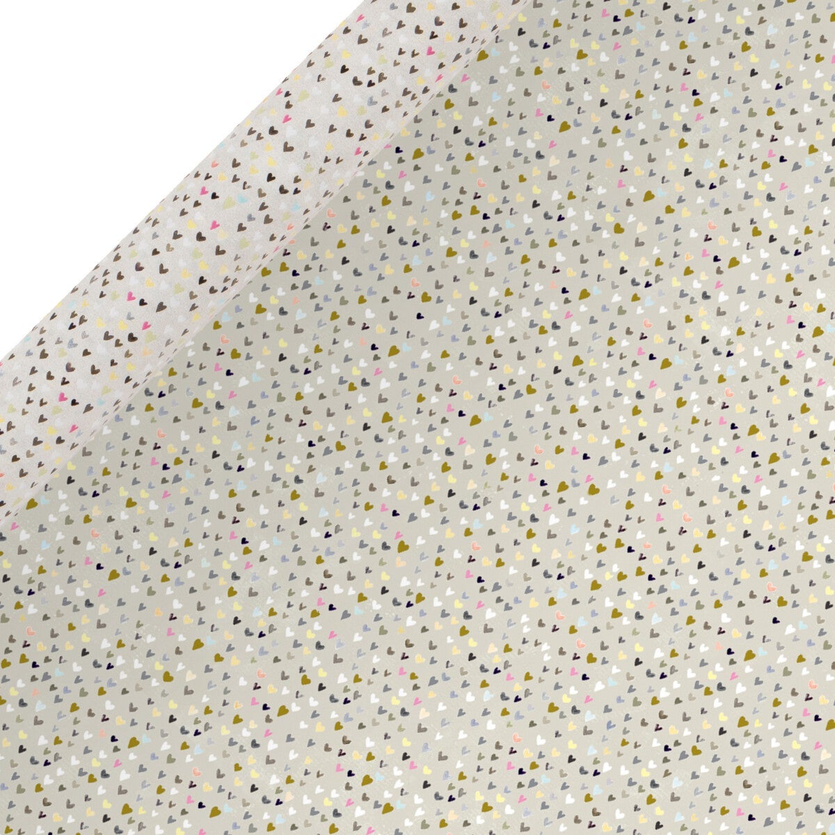Gavepapir 4m Ps Hearts Cream