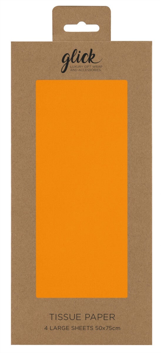 Silkepapir Plain Neon Orange