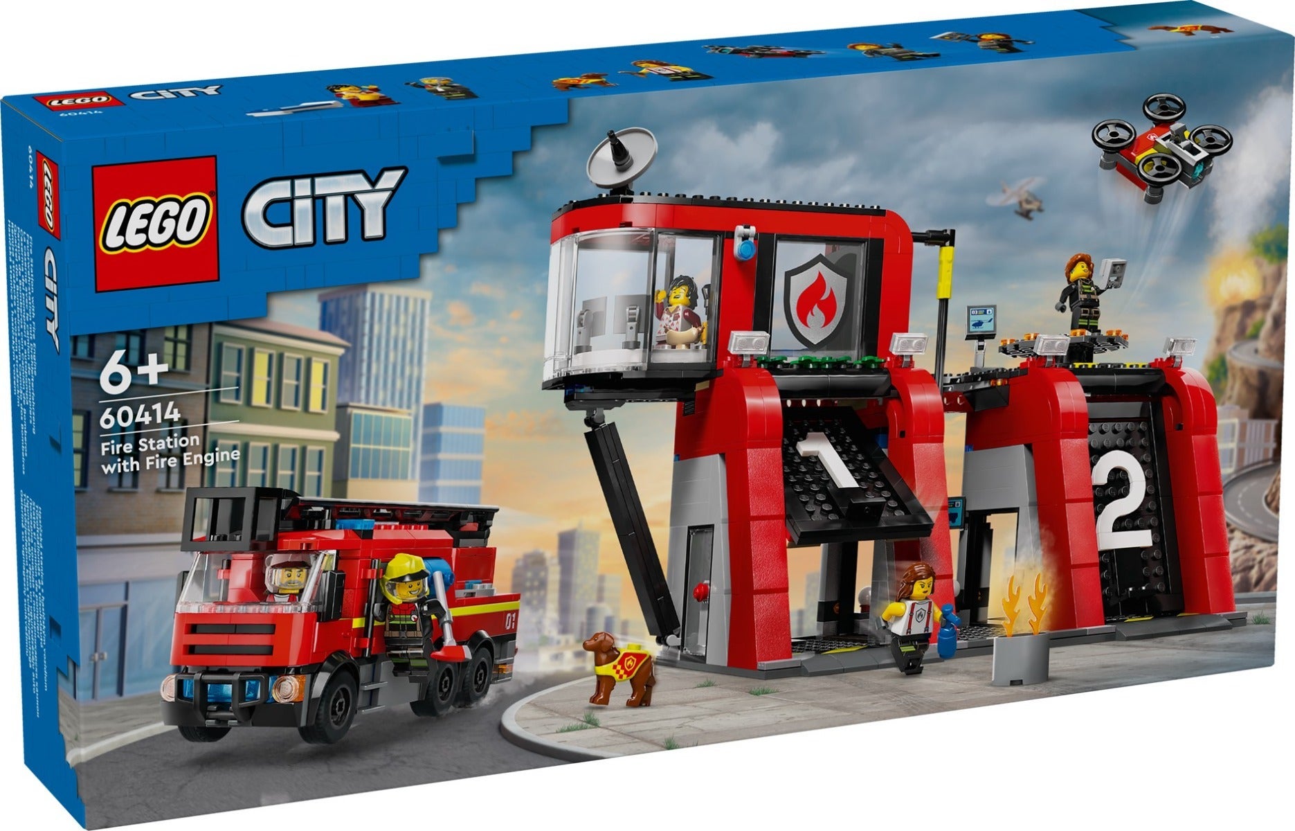 Lego Brannstasjon med brannbil 60414