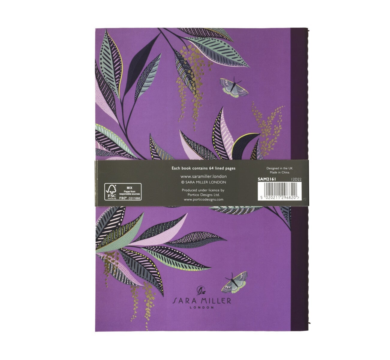 Notatbok A5 Sara Miller Haveli Garden 2pk