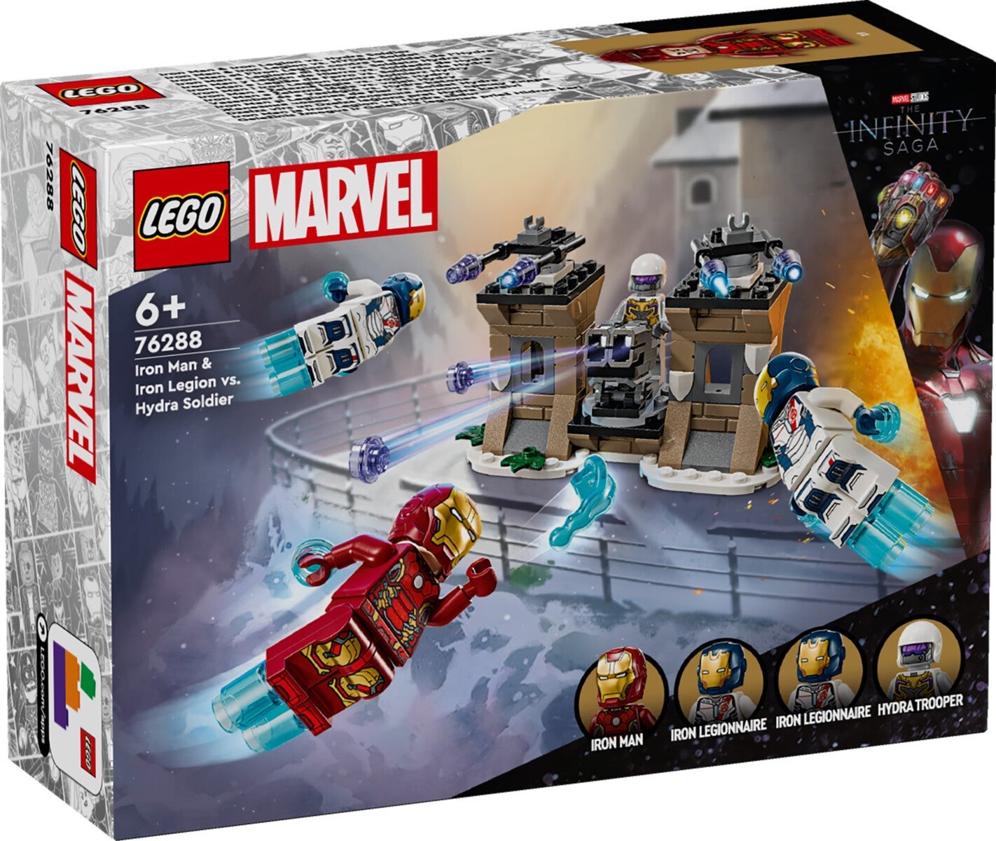Lego Iron Man & Iron Legion mot Hydra-soldat 76288