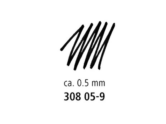 Fiberpenn Staedtler 0,5mm sort