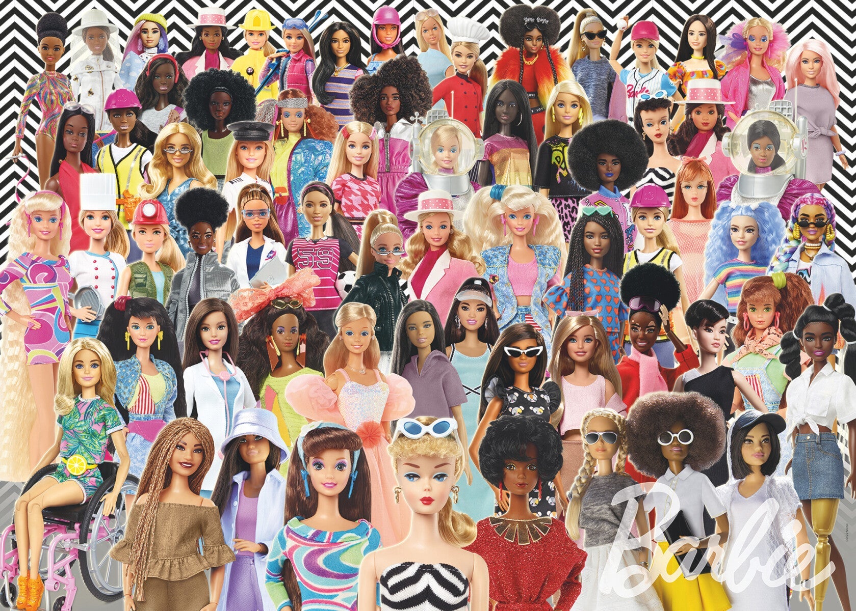 Puslespill 1000 Barbie-Utfordring Ravensburger