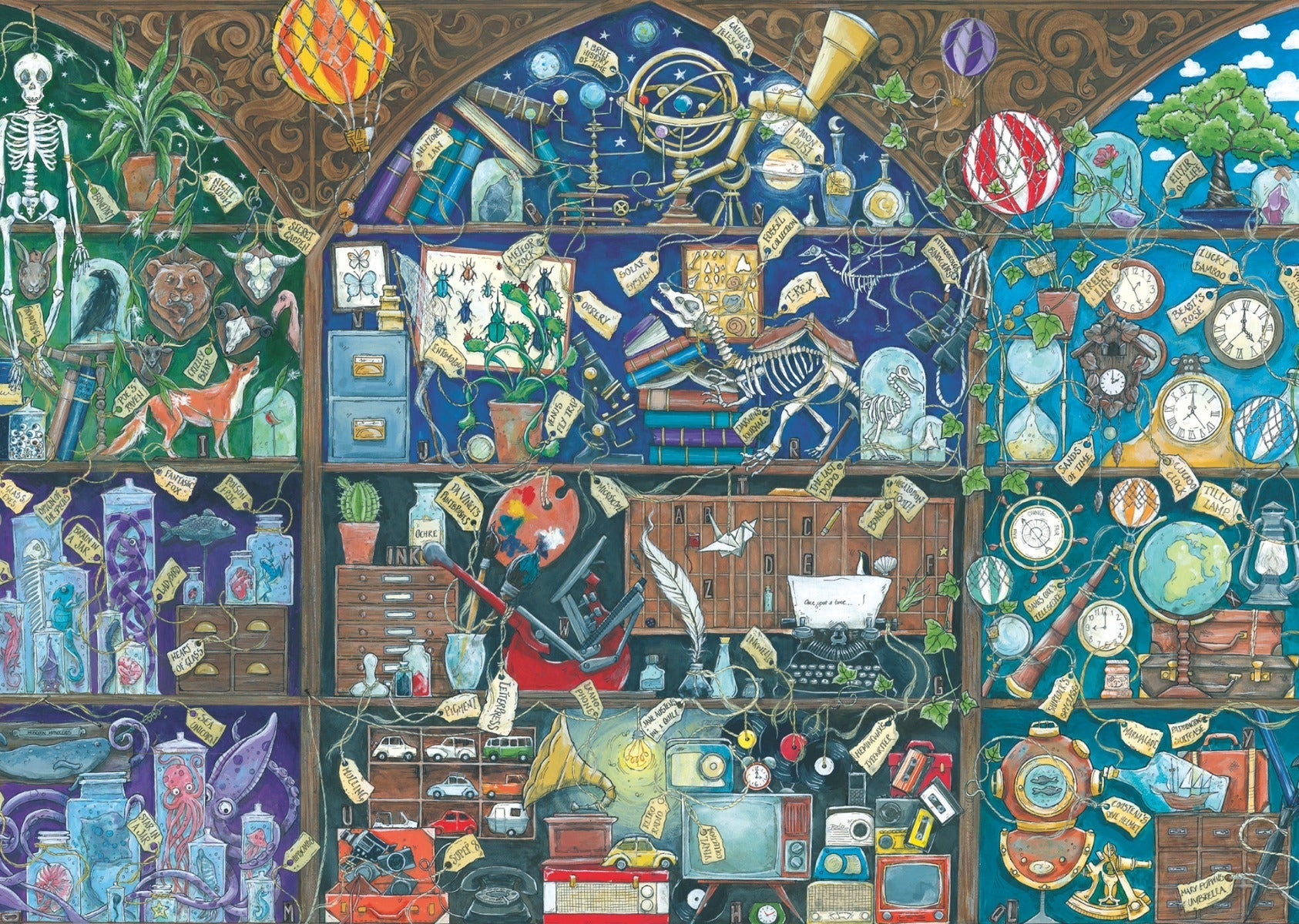 Puslespill 1000 Kuriositetskabinett Ravensburger