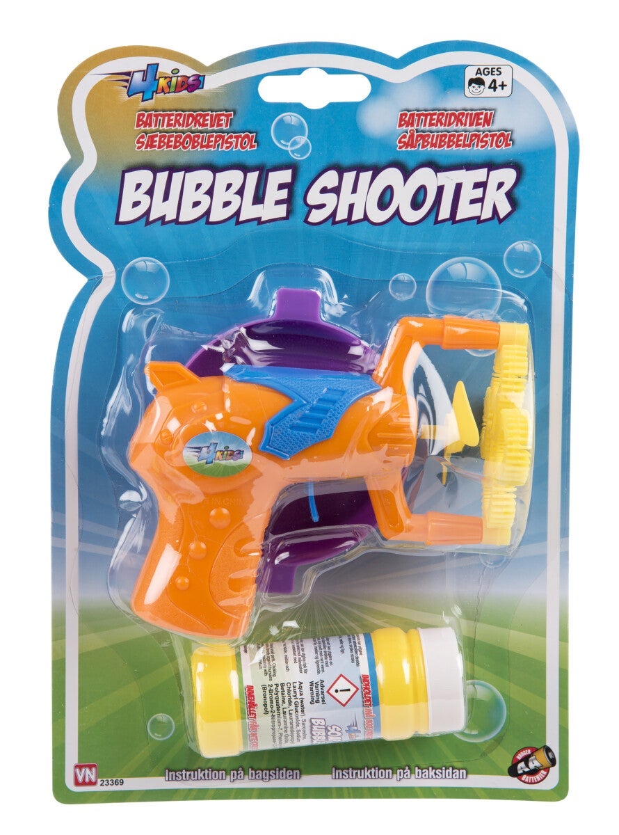 Såpeboblegun m/60 ml såpe Batteridrevet