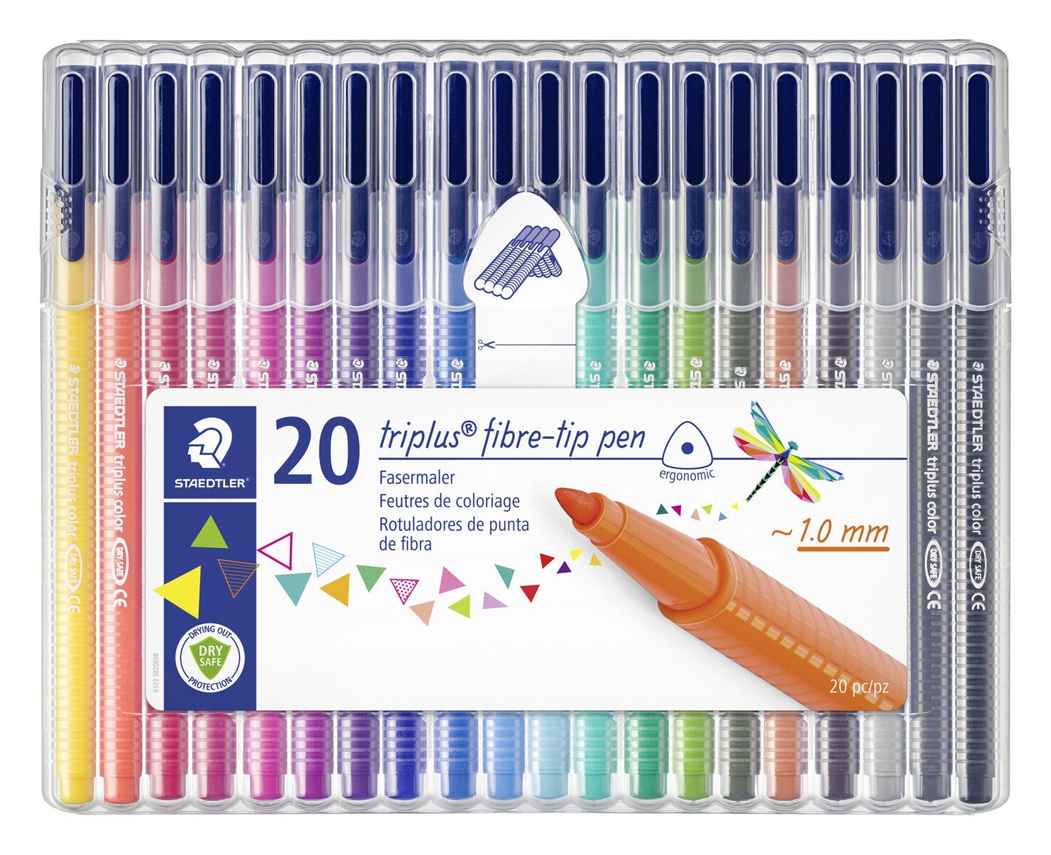 Fiberpenn Staedtler Triplus 1,0mm (20)