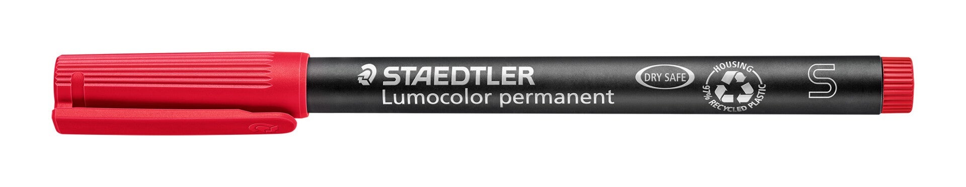 Merkepenn Lumocolor 313S 0,4mm rød