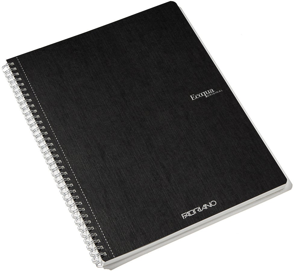 Notatbok EcoQua Original Spiral A4 Linjert sort