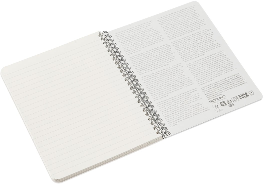 Notatbok EcoQua Original Spiral A5 Linjert Sort
