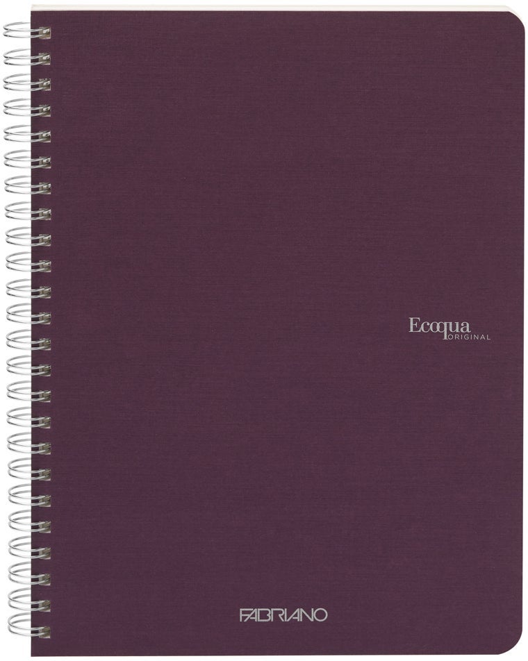 Notatbok EcoQua Original Spiral A5 Linjert Lilla