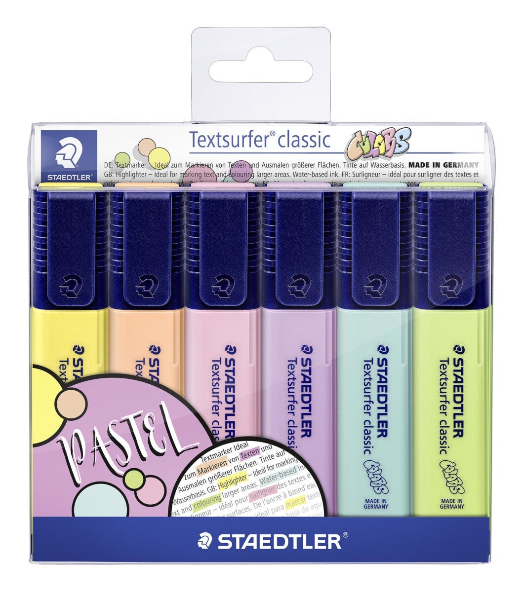 Tekstmarker Staedtler Classic pastell(6)