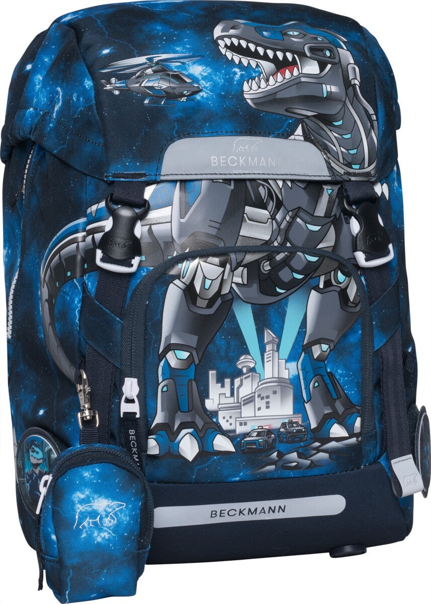 Skolesekk 1.kl Tech Rex Classic 22L - Beckmann
