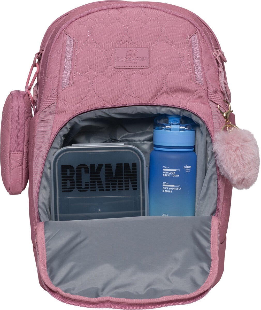 Skolesekk 2-7.kl Padded Hearts Rose Sport Air 30L