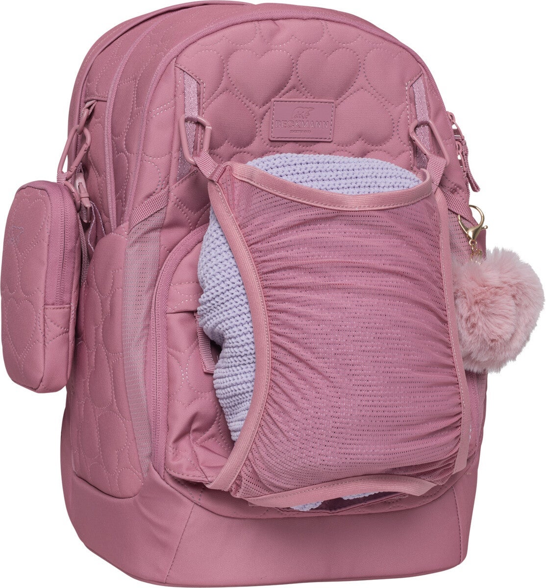 Skolesekk 2-7.kl Padded Hearts Rose Sport Air 30L
