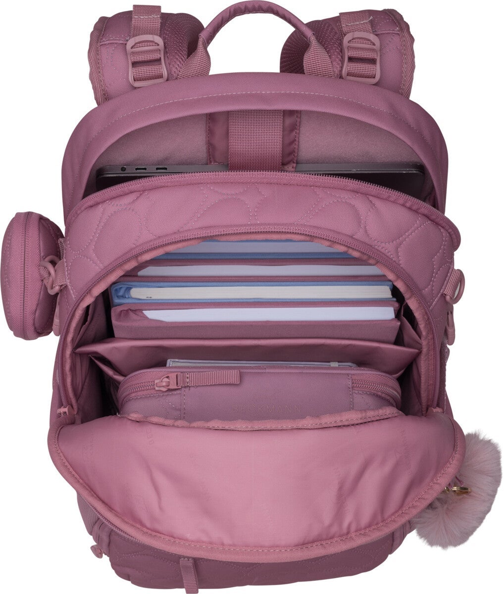 Skolesekk 2-7.kl Padded Hearts Rose Sport Air 30L