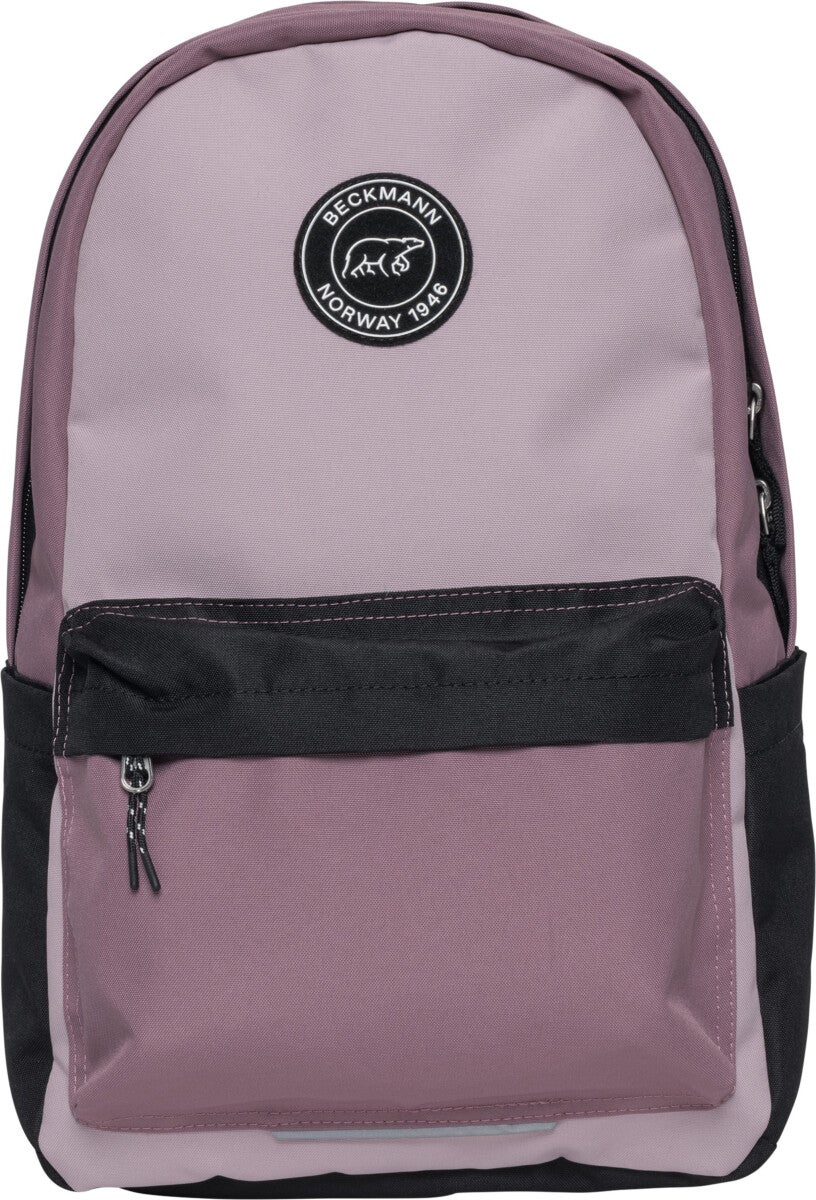 Skolesekk City Pink Colorblock 30L Beckmann