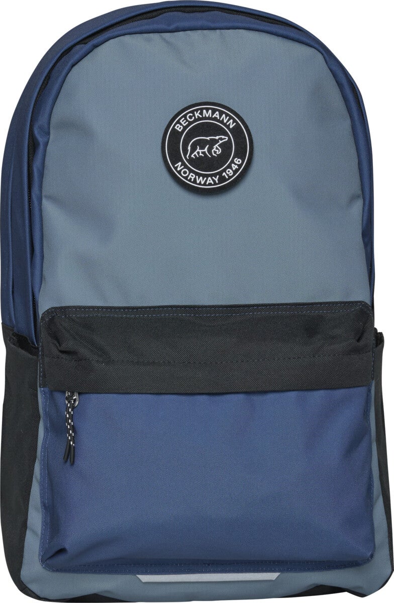 Skolesekk City Green Colorblock 30L Beckmann