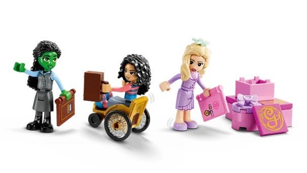 Lego Glinda Elphaba og Nessarose på Shiz Uni 75681