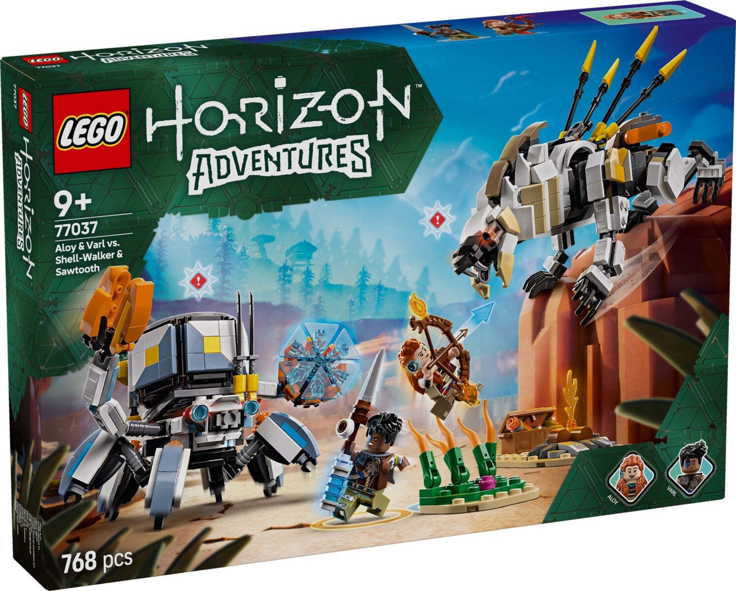 Lego Aloy & Varl mot skallvandrer & sagtann 77037