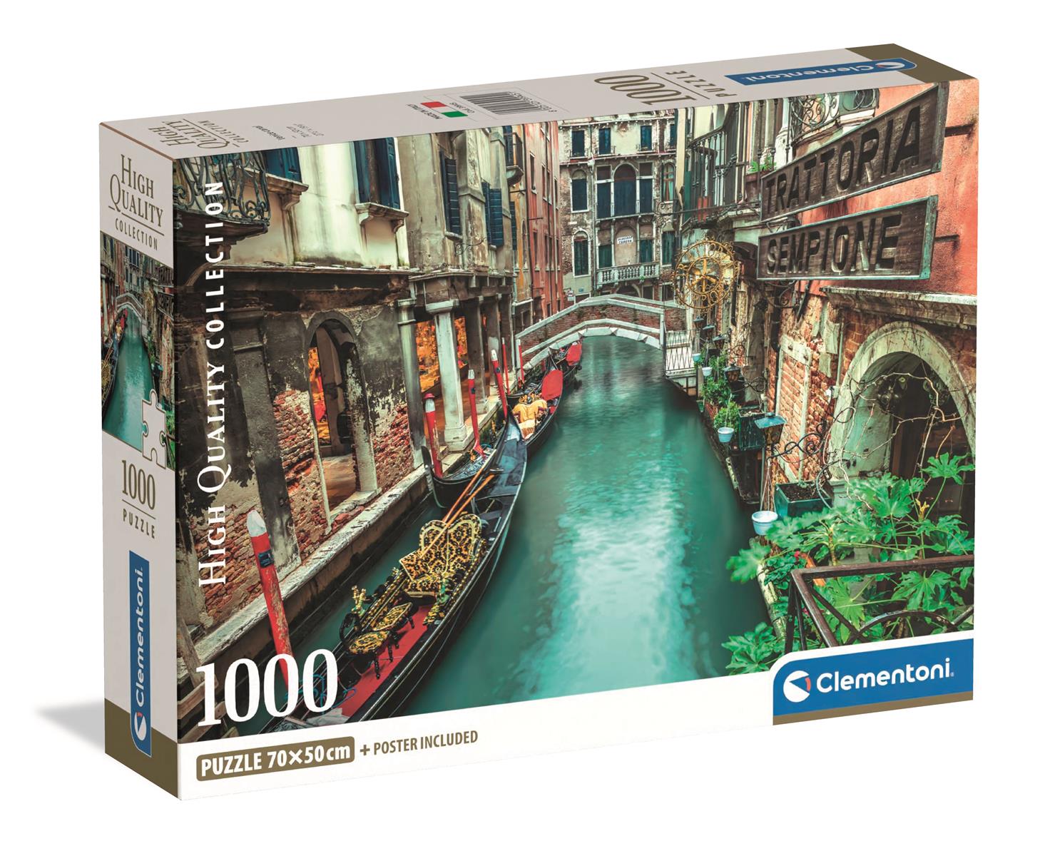 Puslespill 1000 Venice Canal Clementoni