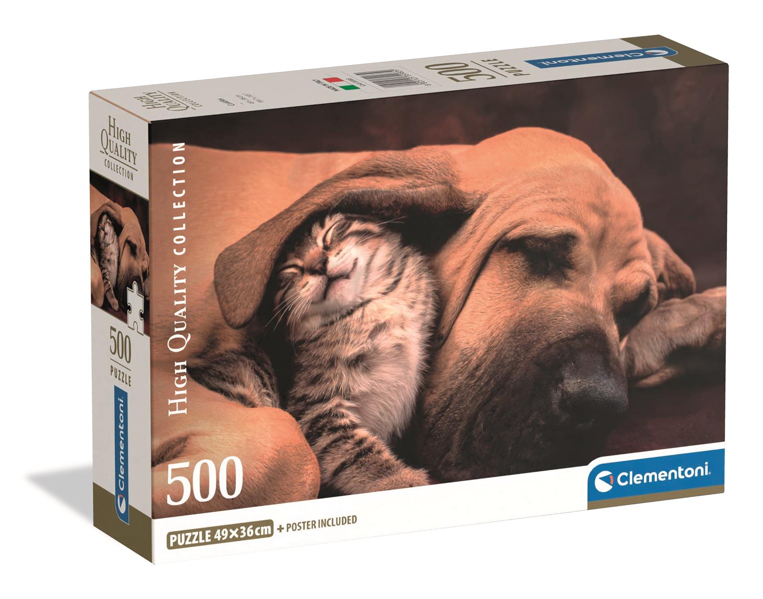 Puslespill 500 Cuddles Clementoni