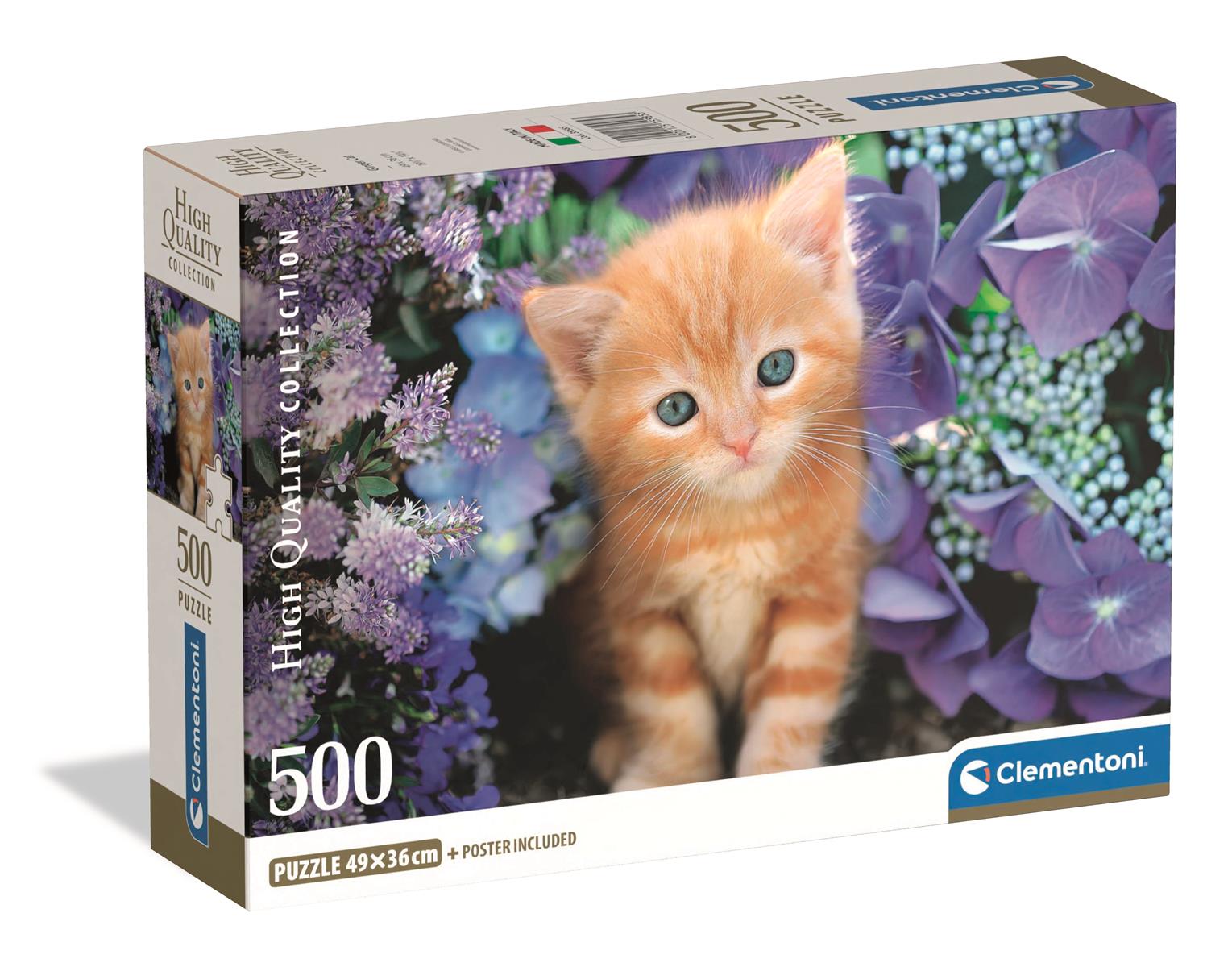 Puslespill 500 Ginger Cat Clementoni