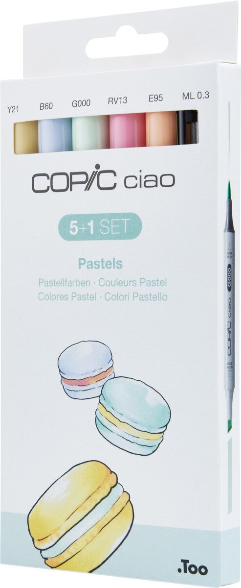Tusj Copic Ciao Alkoholbasert 5+1 Pastels