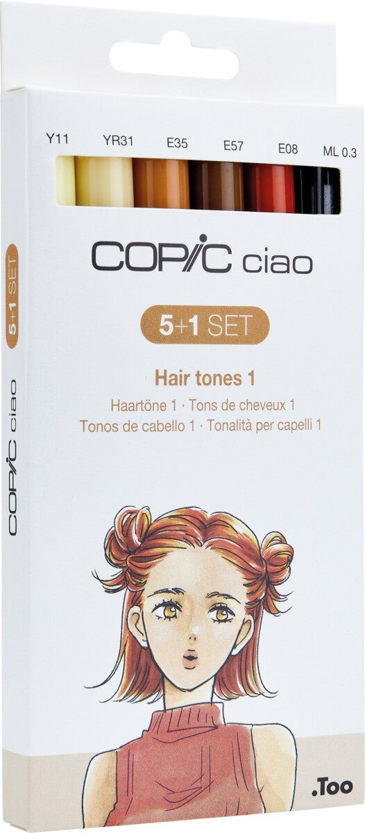 Tusj Copic Ciao Alkoholbasert 5+1 Hair Tones 1