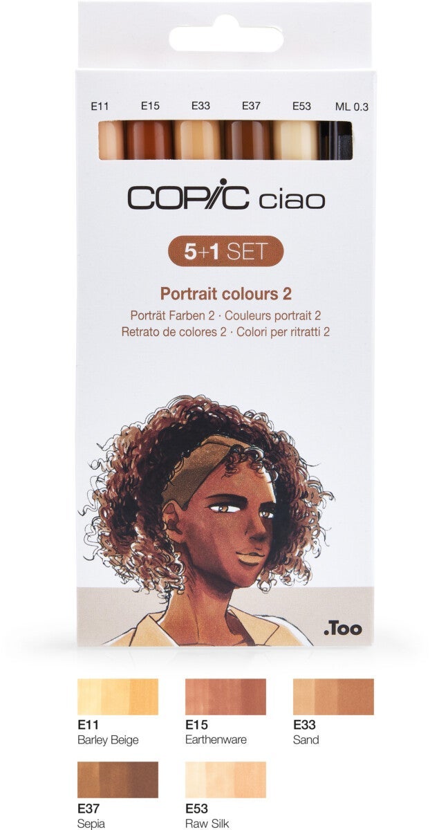 Tusj Copic Ciao Alkoholbasert 5+1 Portrait 2