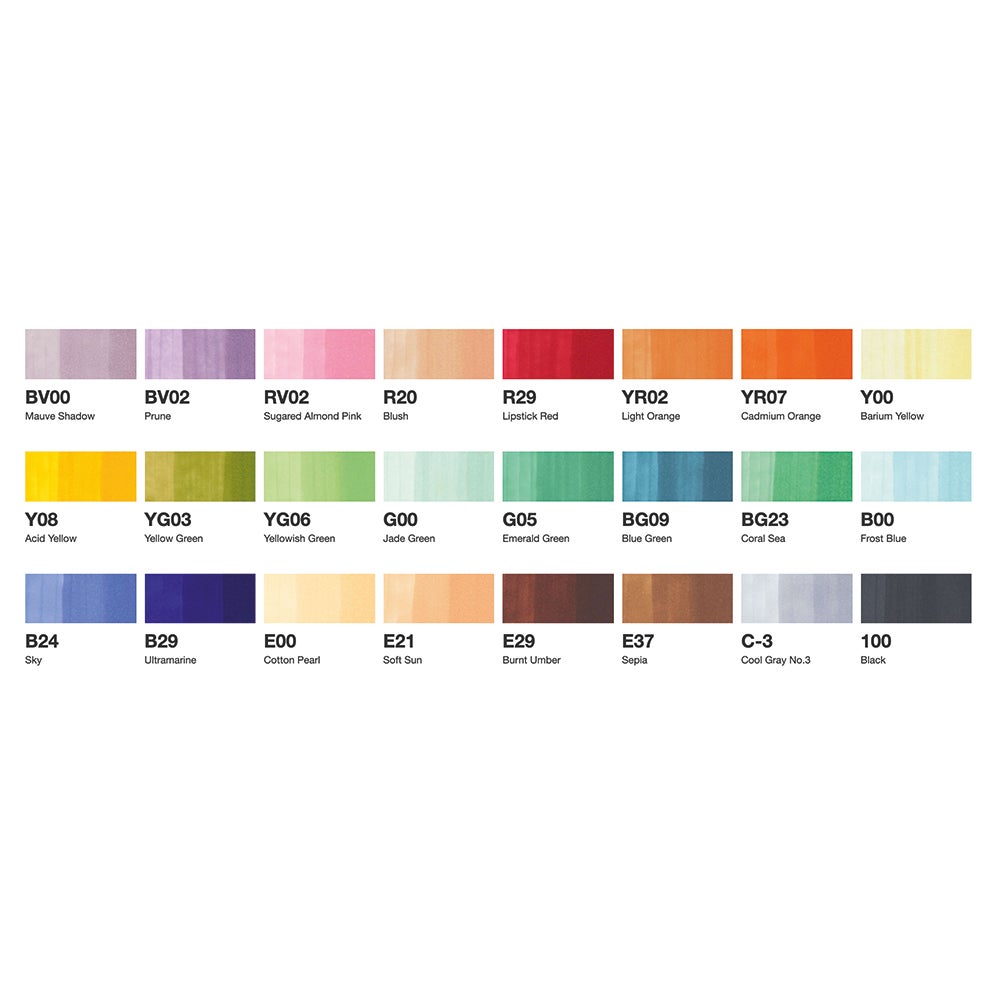 Tusj Copic Ciao Alkoholbasert 24 Stk Basic