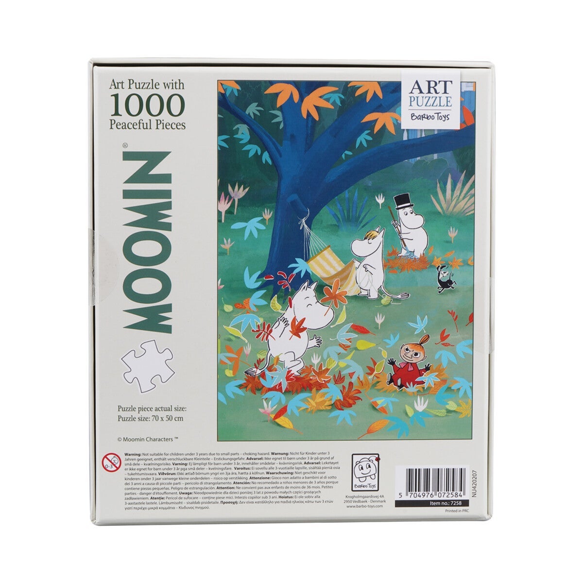 Puslespill 1000 Mummi Lek i Skogen Grønn