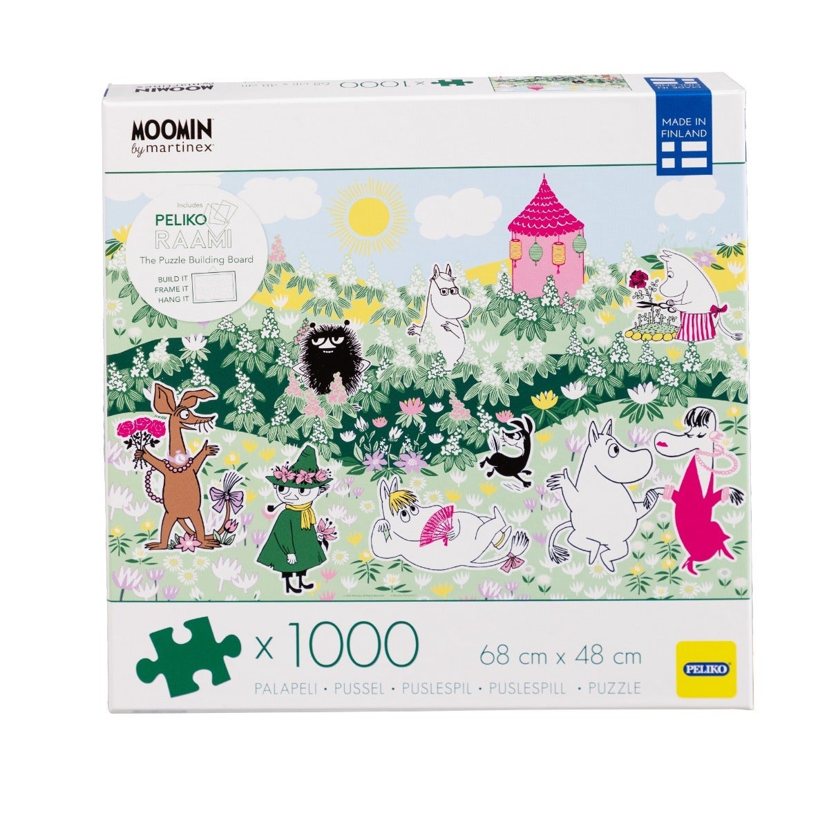Puslespill 1000 Mummi Blomster Grønn