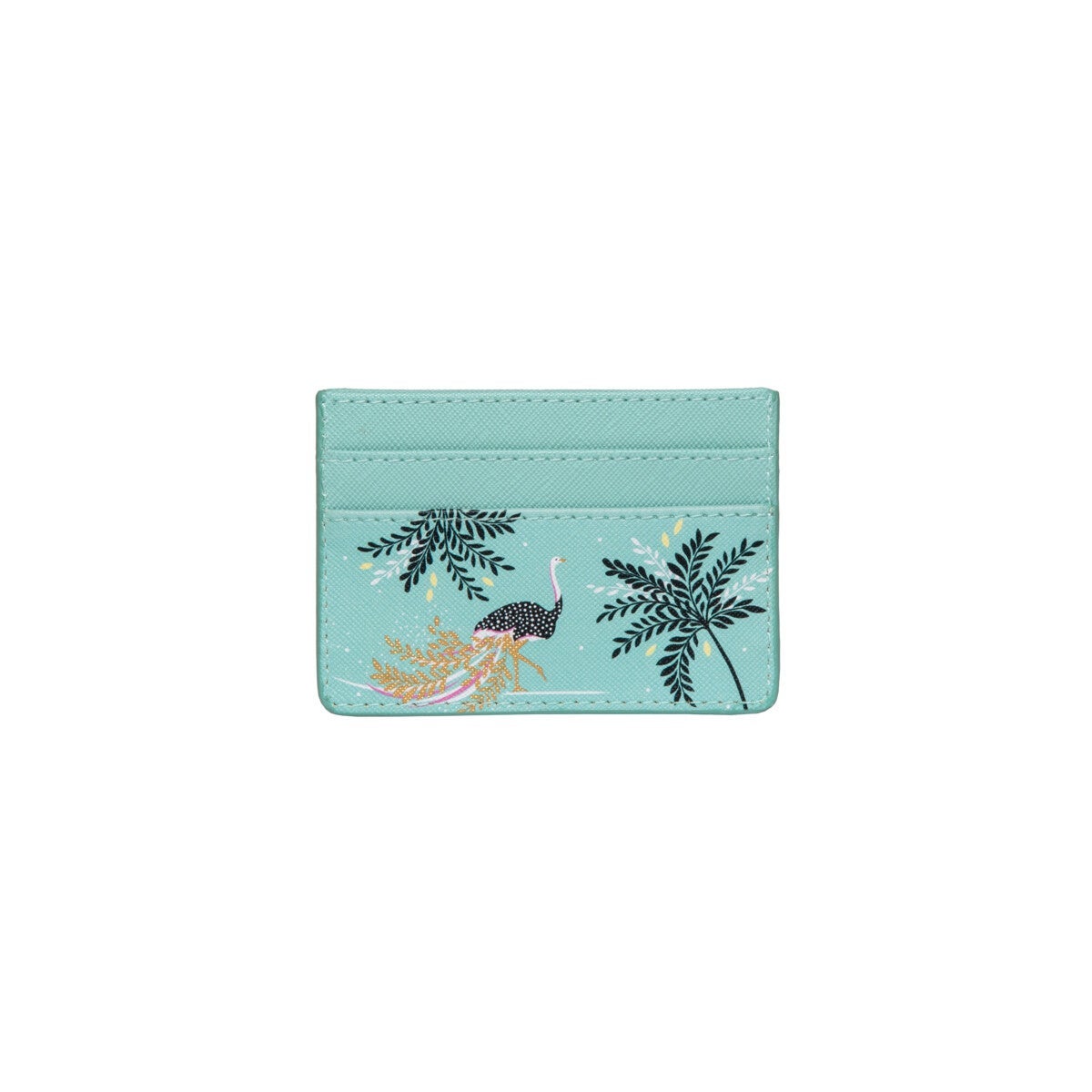 Kortholder Sara Miller Ostrich Mint