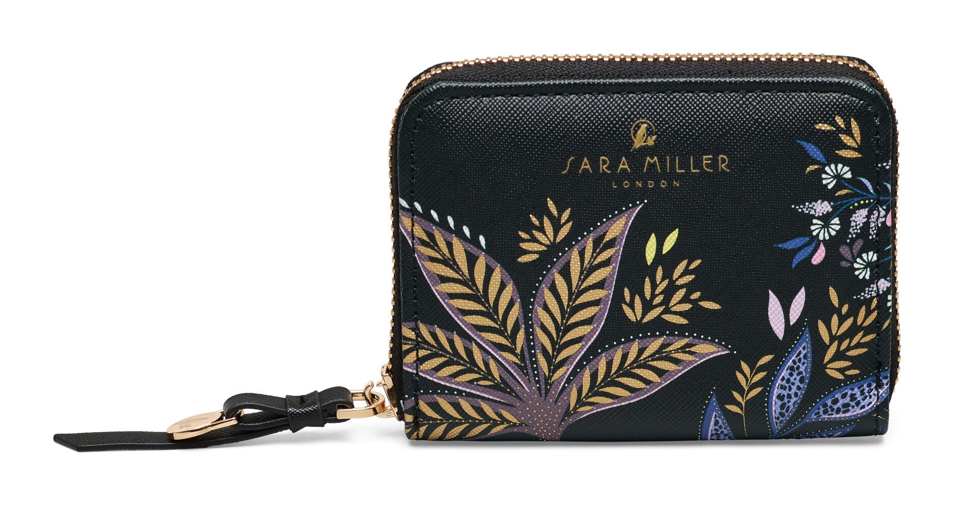 Lommebok Sara Miller Black Botanic S