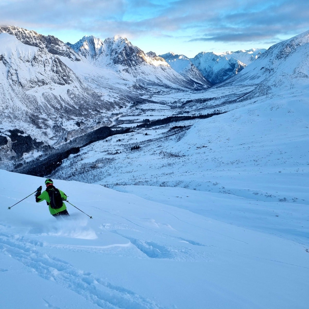 Skispor i Sunnmørsalpane