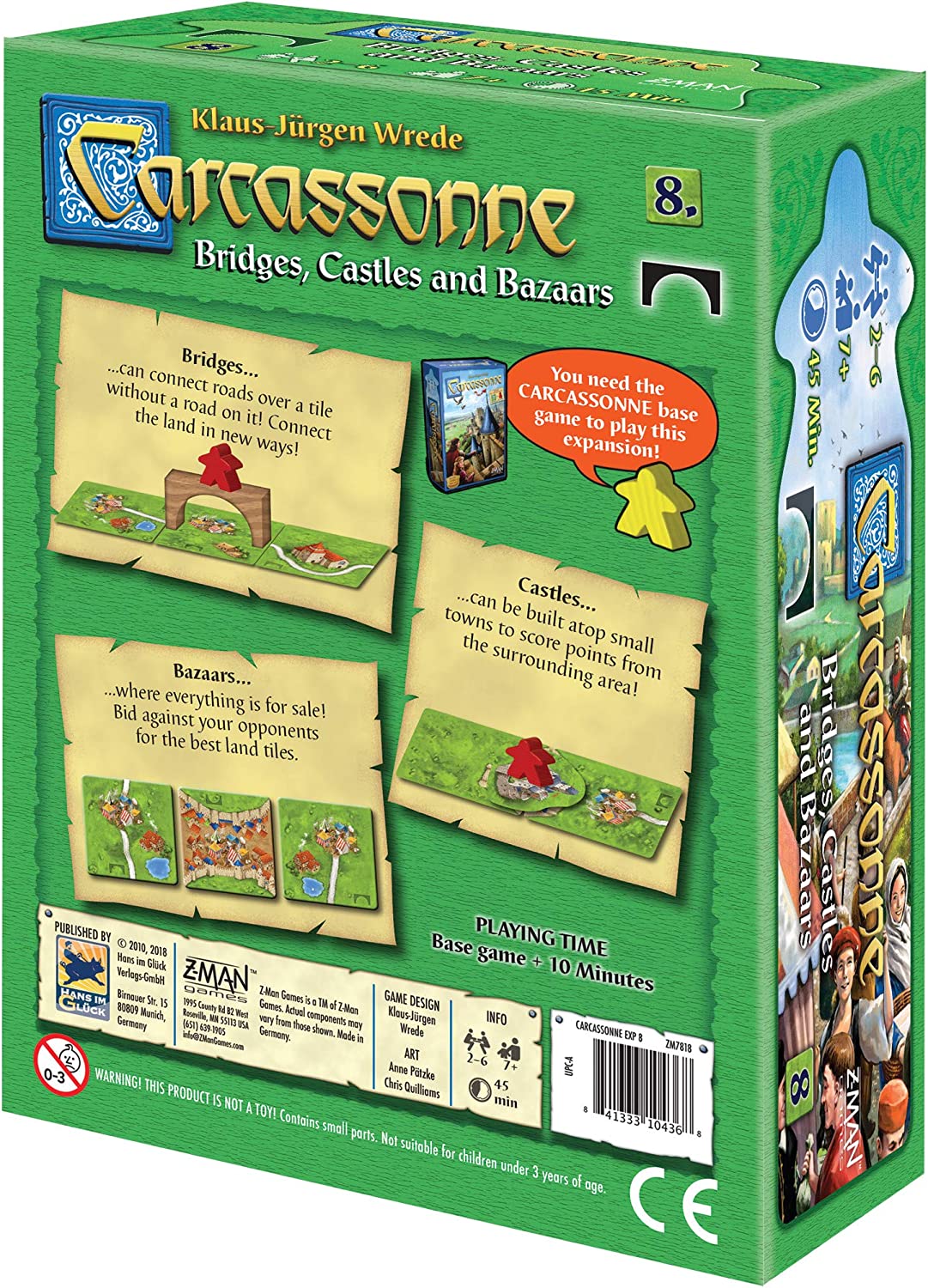 Spill Carcassonne 8 Castles And Bridges