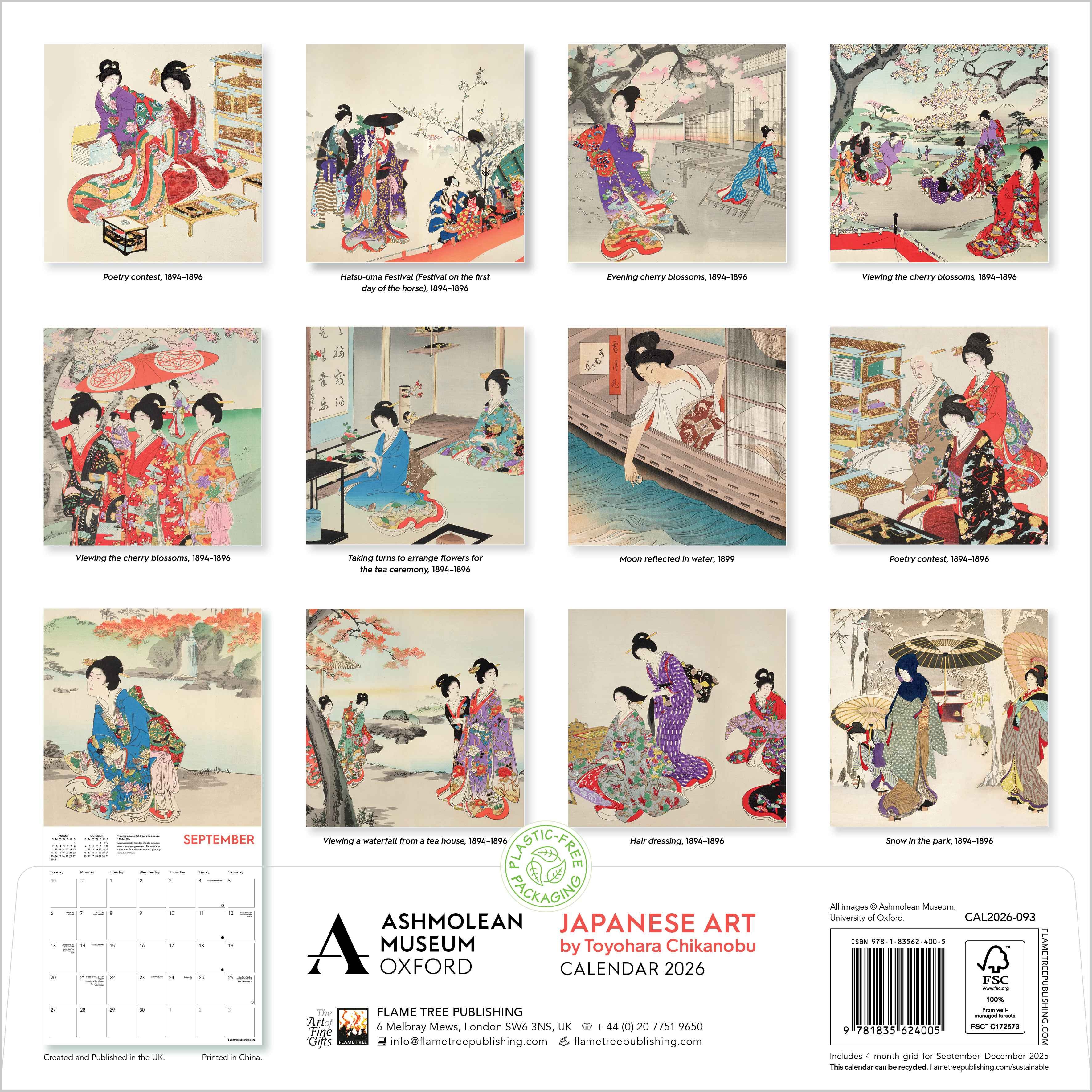 Kalender 2026 30x30 Japanese Art