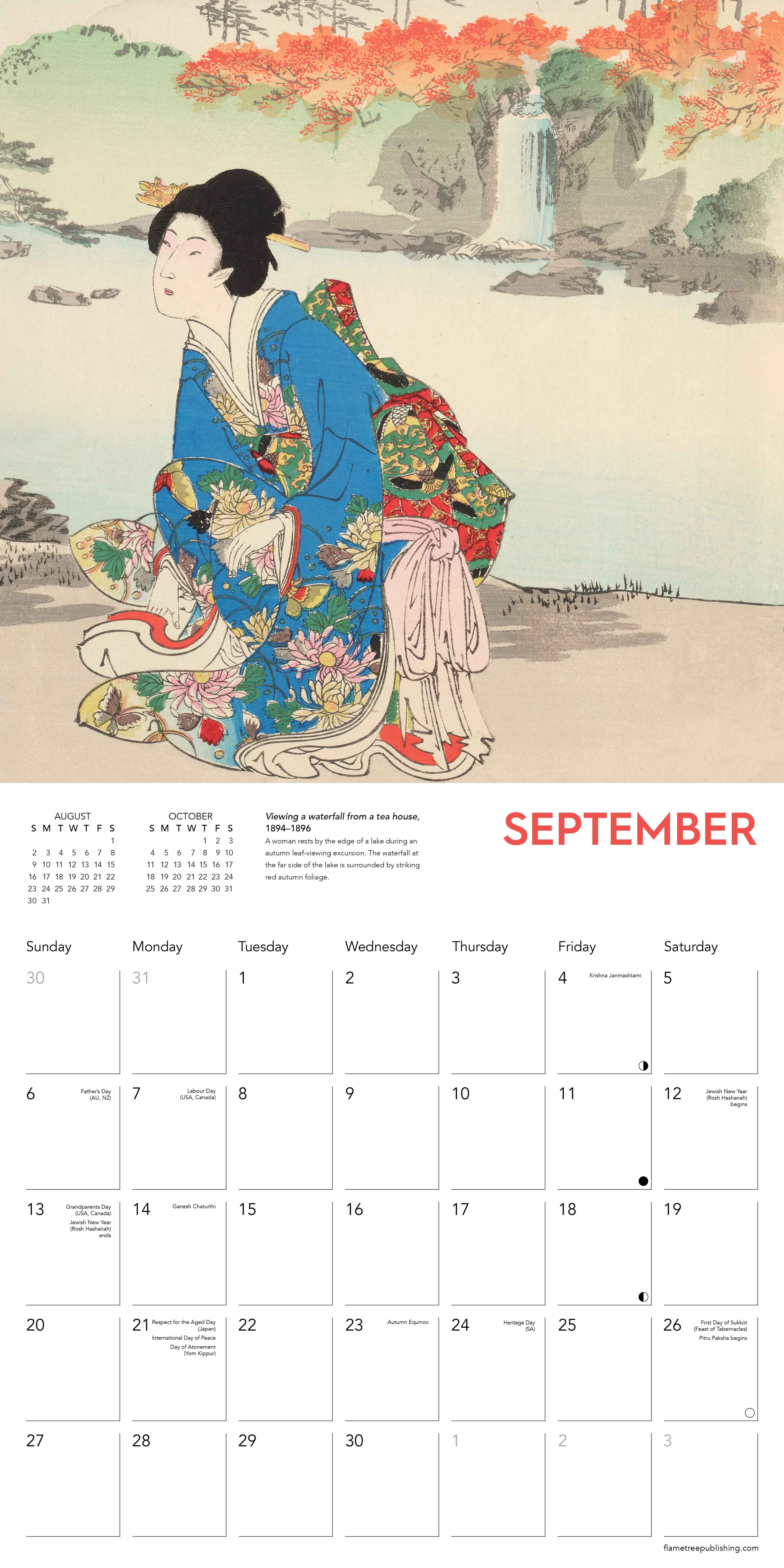 Kalender 2026 30x30 Japanese Art